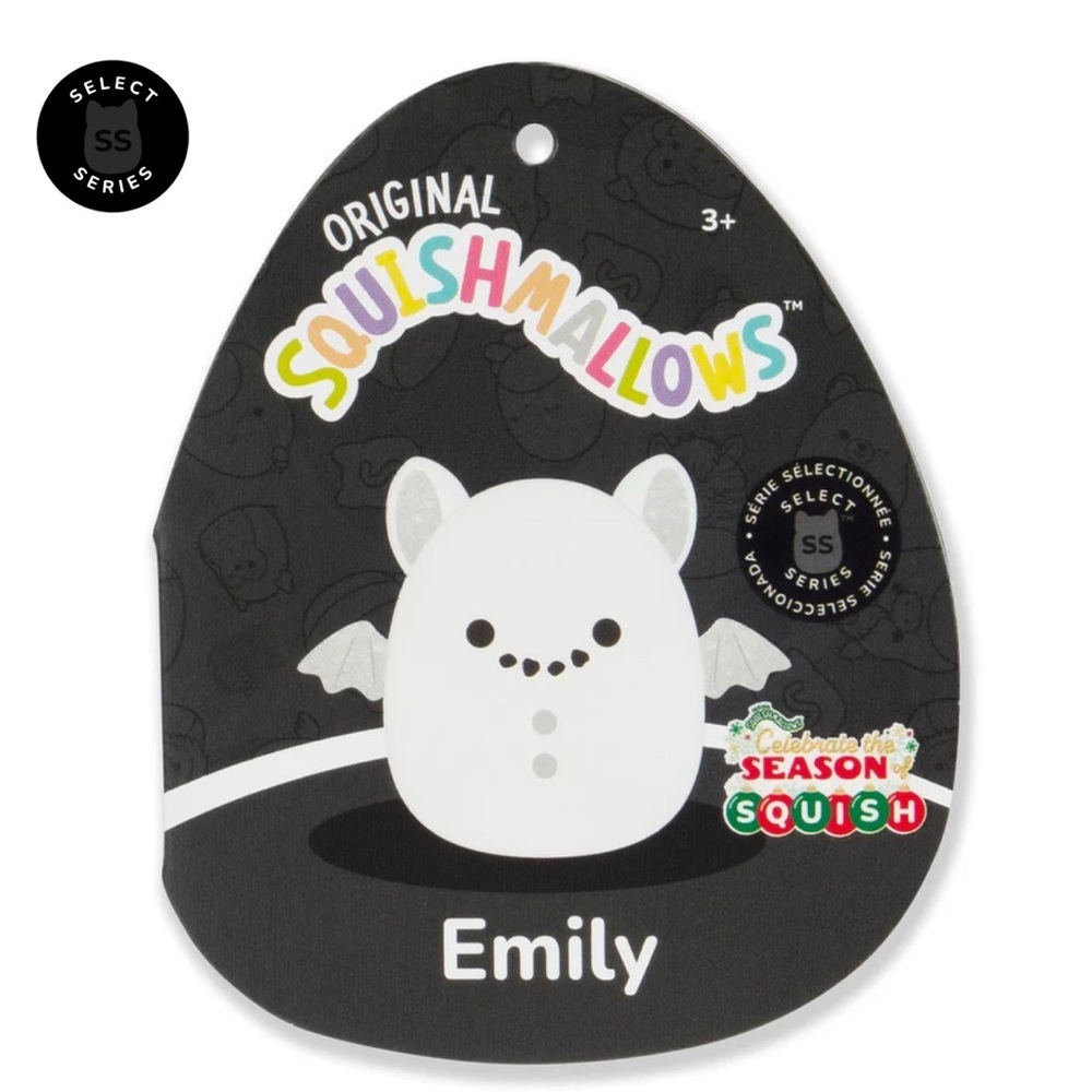 🇺🇸  8" SNOWMAN ⛄️ EMILY BAT SQUISHMALLOW SELECT SERIES With Stains